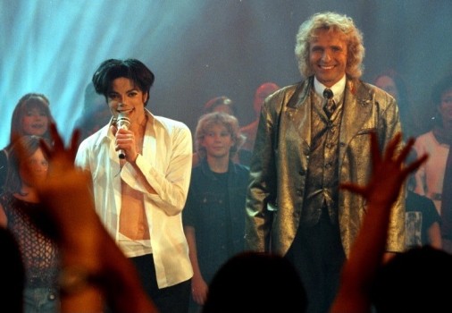 Mit dem "King of Pop" 1995 (Photo by Peter Bischoff/Getty Images)