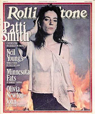 Patti Smith auf dem Rolling Stone im Juli 1978.