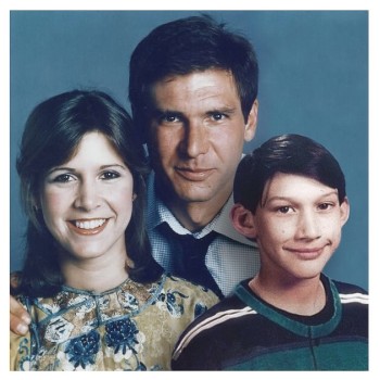 Leia, Han und Ben als glückliche Familie