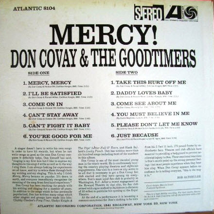 Don Covay & The Goodtimers - Mercy!