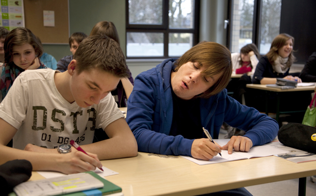 Jonas und Banknachbar Max