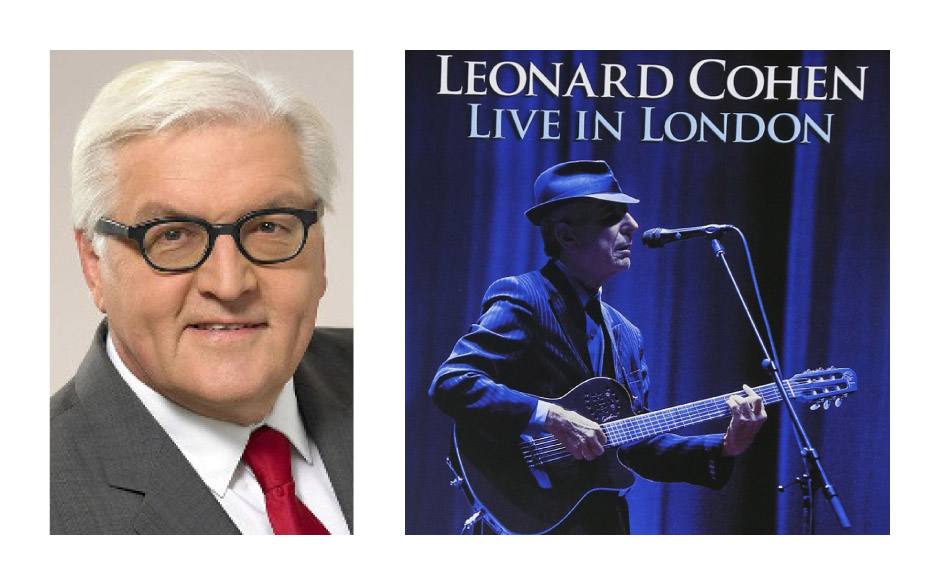 Dr. Frank-Walter Steinmeier (59) (SPD) Leonard Cohen – „Live in London“