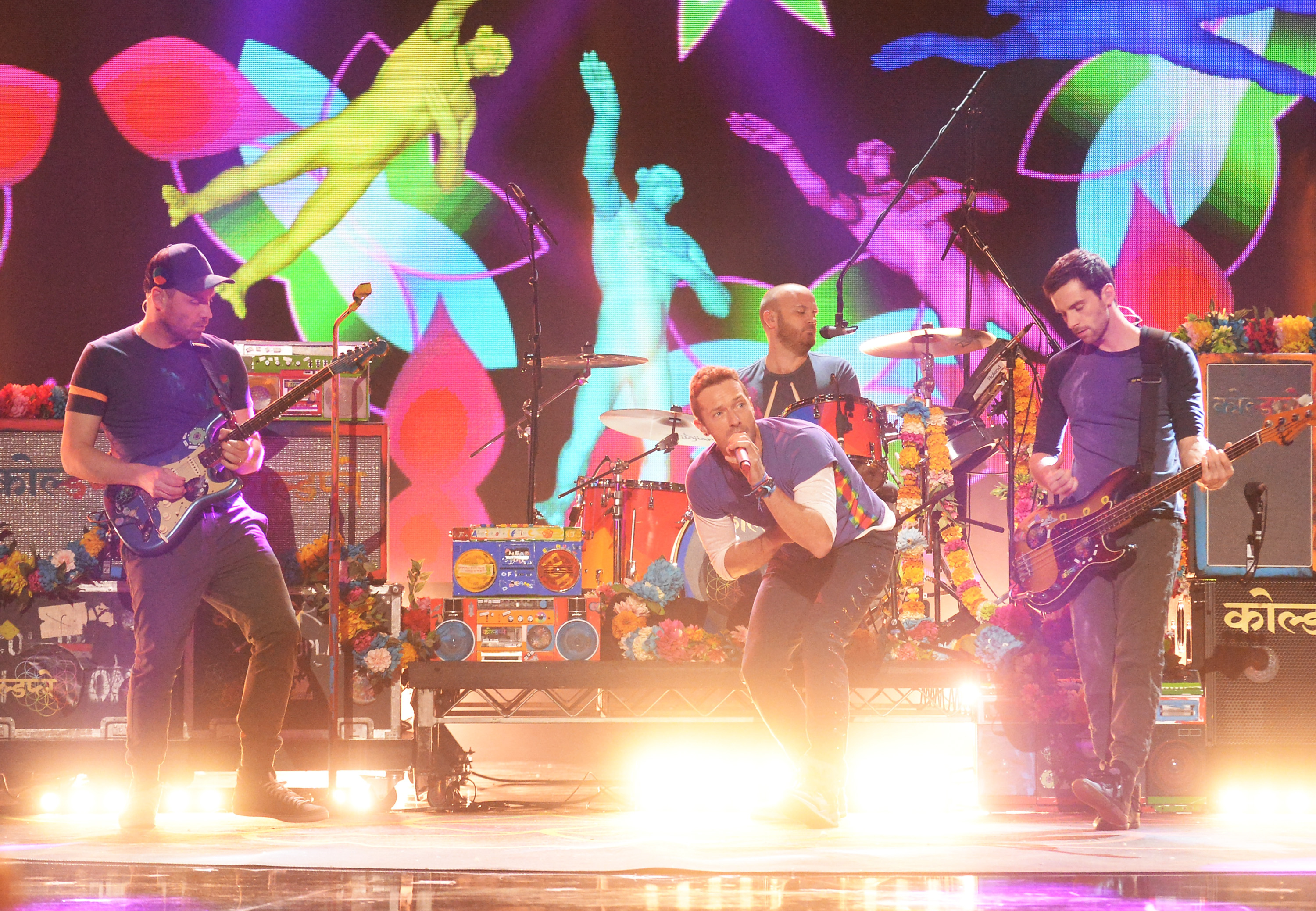 Coldplay live bei den „American Music Awards“ in Los Angeles, 22. November 2015