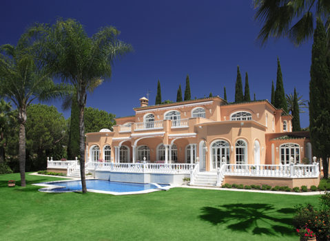 Prince's former home sits near Marbella, Spain, in this undated handout photo released to the media on Monday, April 26, 2016. The villa, which the late star acquired in 1998 for his then wife, the dancer Mayte Garcia, has been on the market for at least two years in a sign of the times for changing tastes in luxury real estate in Spain.Source: Engel & Völkers