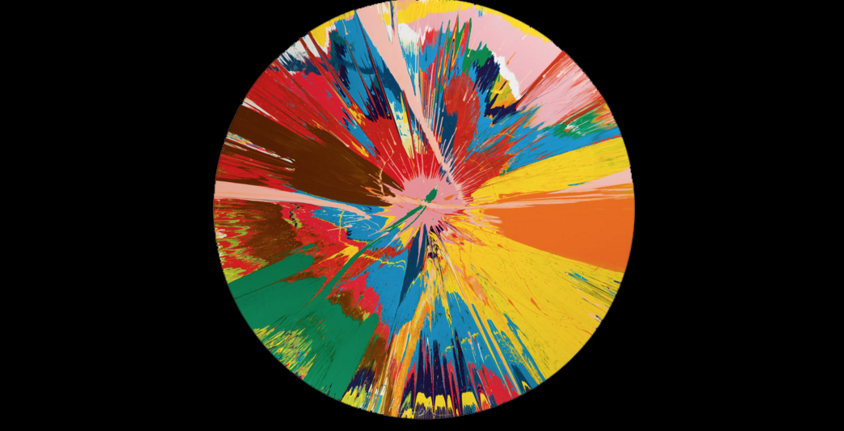 Damien Hirst, 'Beautiful, shattering, slashing, violent, pinky, hacking, sphincter painting', 1995