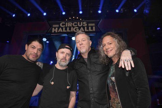 Robert Trujillo, Lars Ulrich, James Hetfield und Kirk Hammett (l-r) 