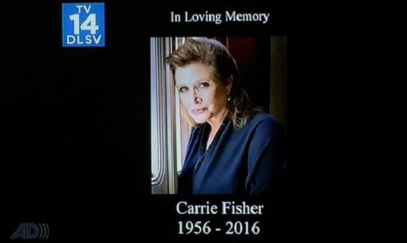 Erinnerung an Carrie Fisher