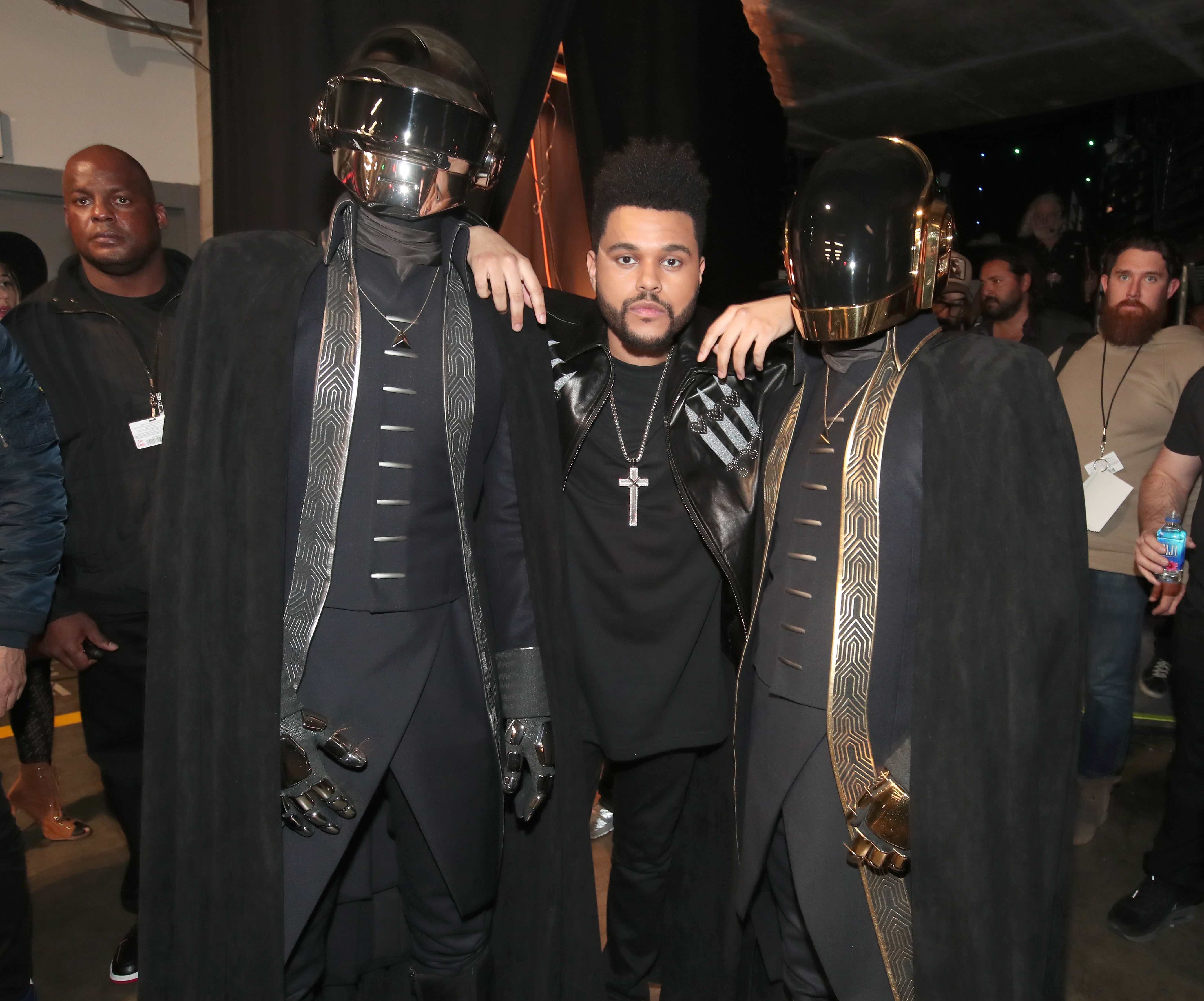 Daft Punk und The Weeknd im Anschluss an die Grammy-Verleihung