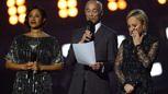 Helen "Pepsi" DeMacque, Andrew Ridgeley und Shirlie Holliman bei den Brit Awards 2017