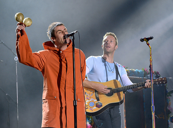Sorgten für Gänsehaut: Liam Gallagher (l.) und Chris Martin von Coldplay.