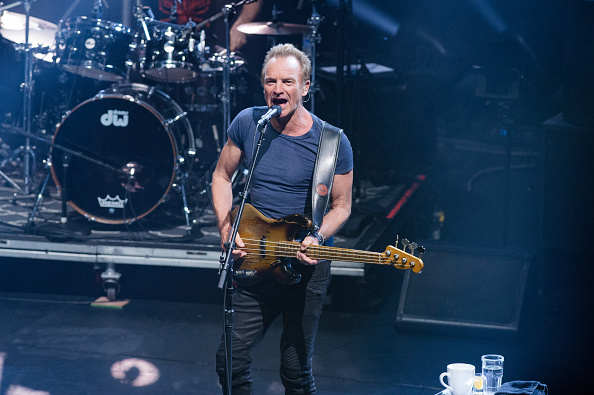 Sting bei seinem Konzert am 12. April im Pariser Olympia.