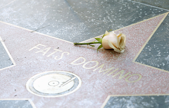 Gedenken an Fats Domino in Hollywood.