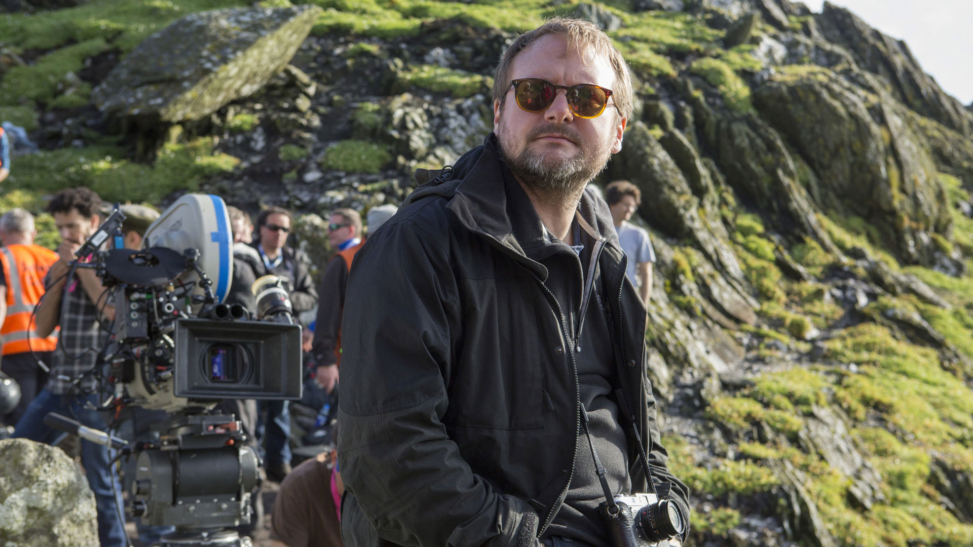 Rian Johnson am Set von „Star Wars: The Last Jedi“