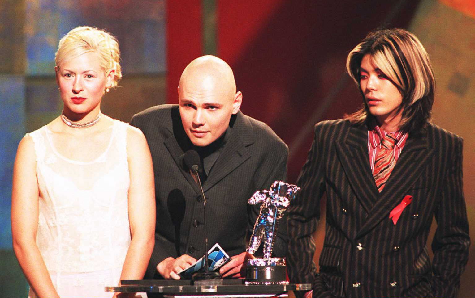 Die Smashing Pumpkins waren einmal nicht denkbar ohne Wretzky - hier bei der Verleihung eines MTV Video Music Awards