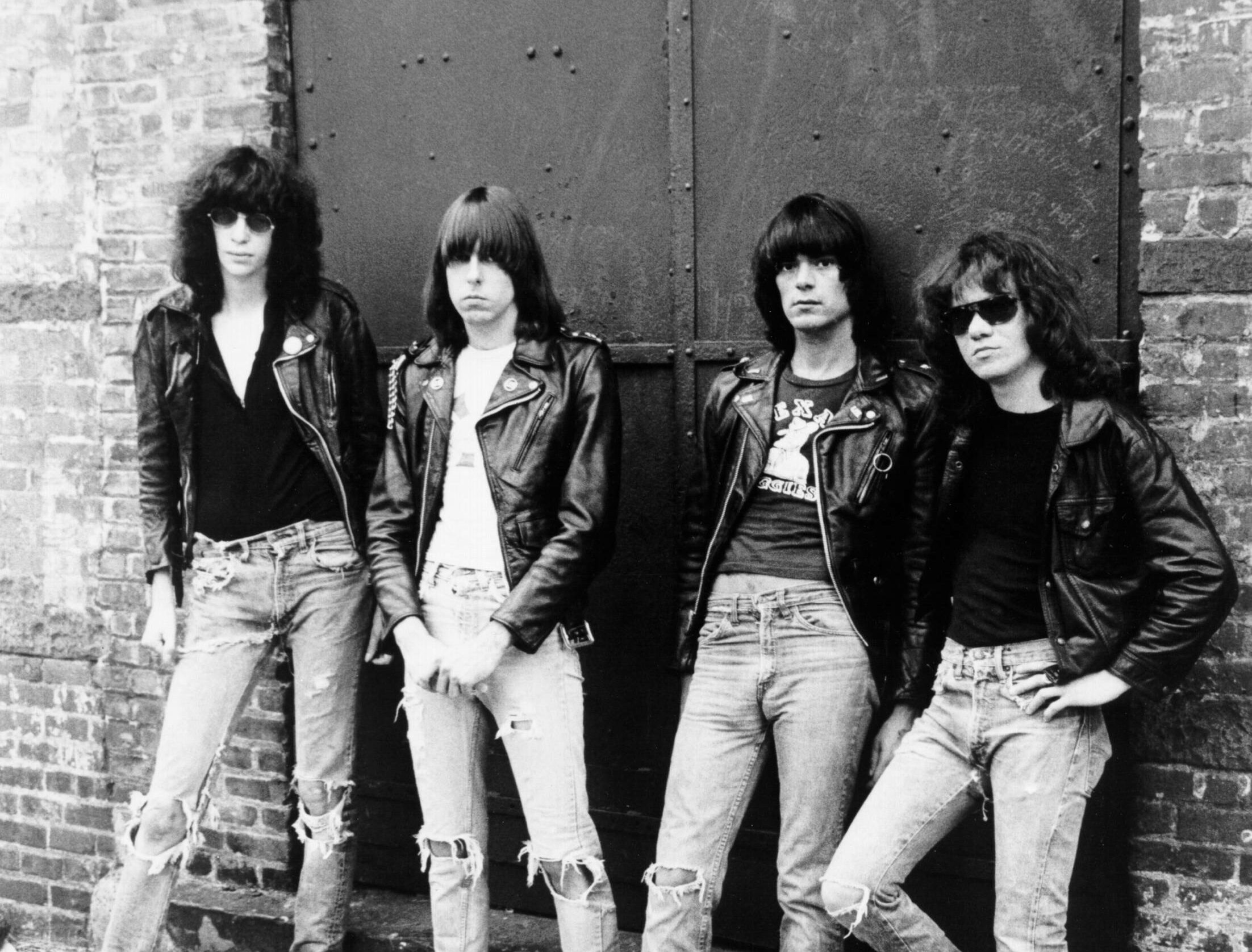 Die Ramones beim Cover-Shooting für ihr Debüt-Album