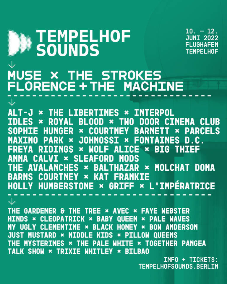 Tempelhof Sounds komplettes Lineup plus Timetable