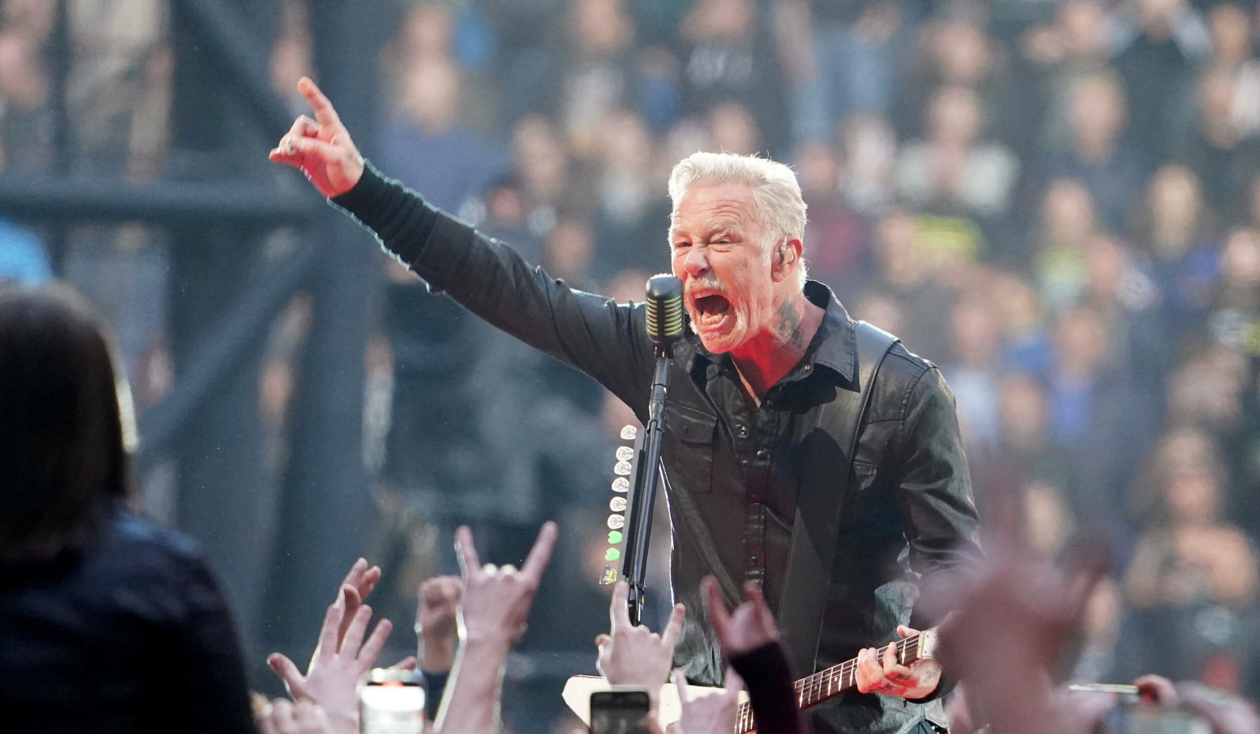 Sänger James Hetfield von Metallica