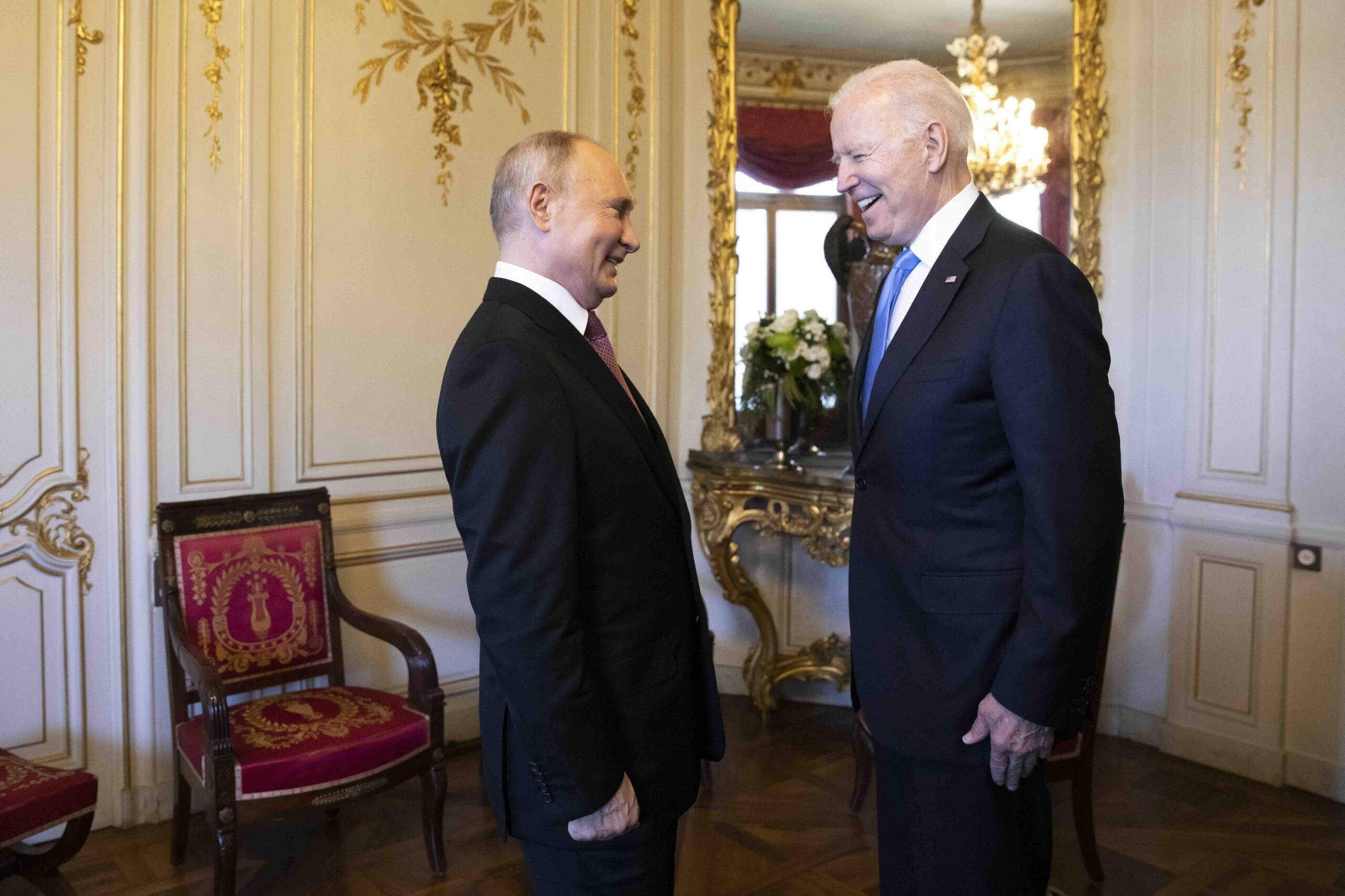 Genf, 2021: Joe Biden (re.) trifft auf Wladimir Putin 