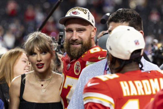 Taylor Swift und Travis Kelce beim Super Bowl 2024