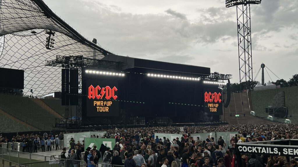 Die Bühne im Olympiastadion