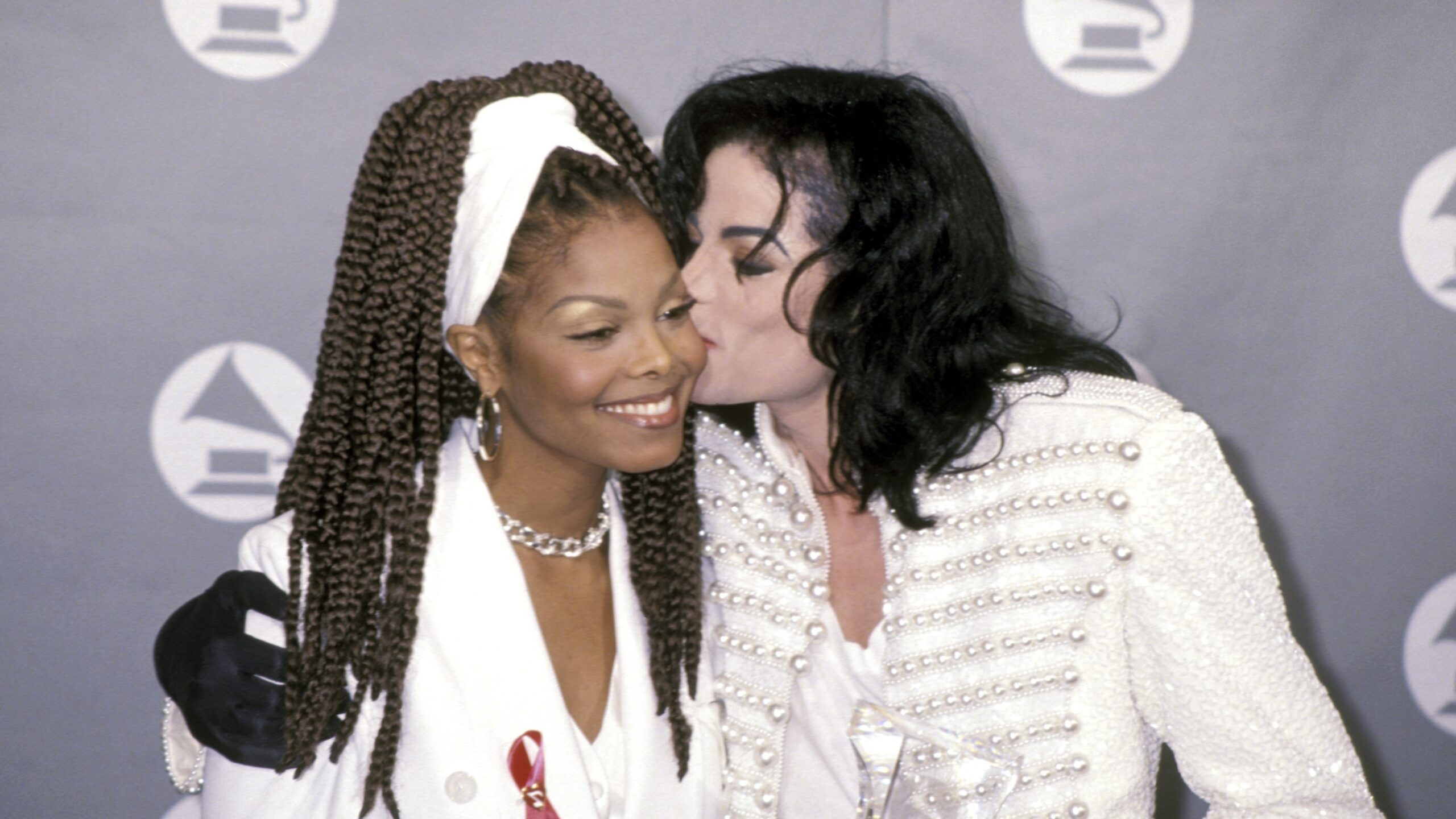 Janet Jackson und Michael Jackson auf der 35. Grammy-Verleihung