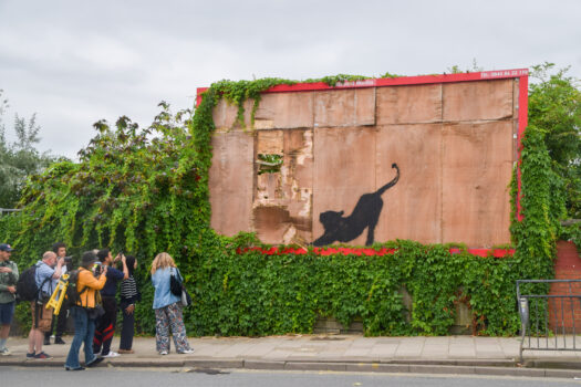 Ein weiteres Tier-Kunstwerk von Banksy, hier in Cricklewood