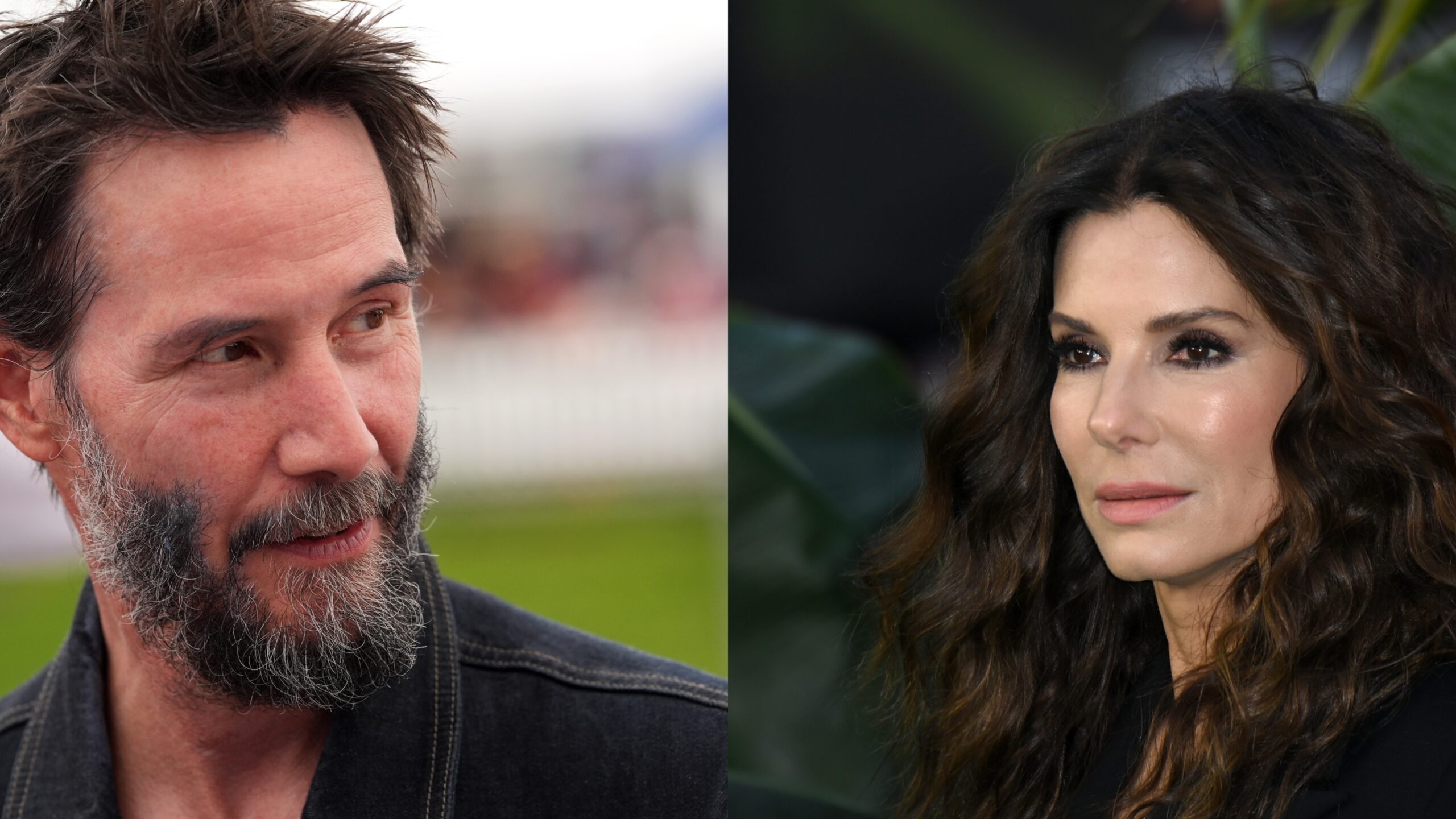 Keanu Reeves (l.); Sandra Bullock (r.)