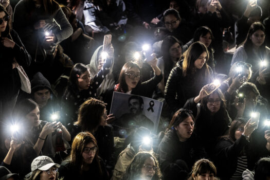 Ein Lichtermeer für Liam Payne in Mexiko-Stadt.