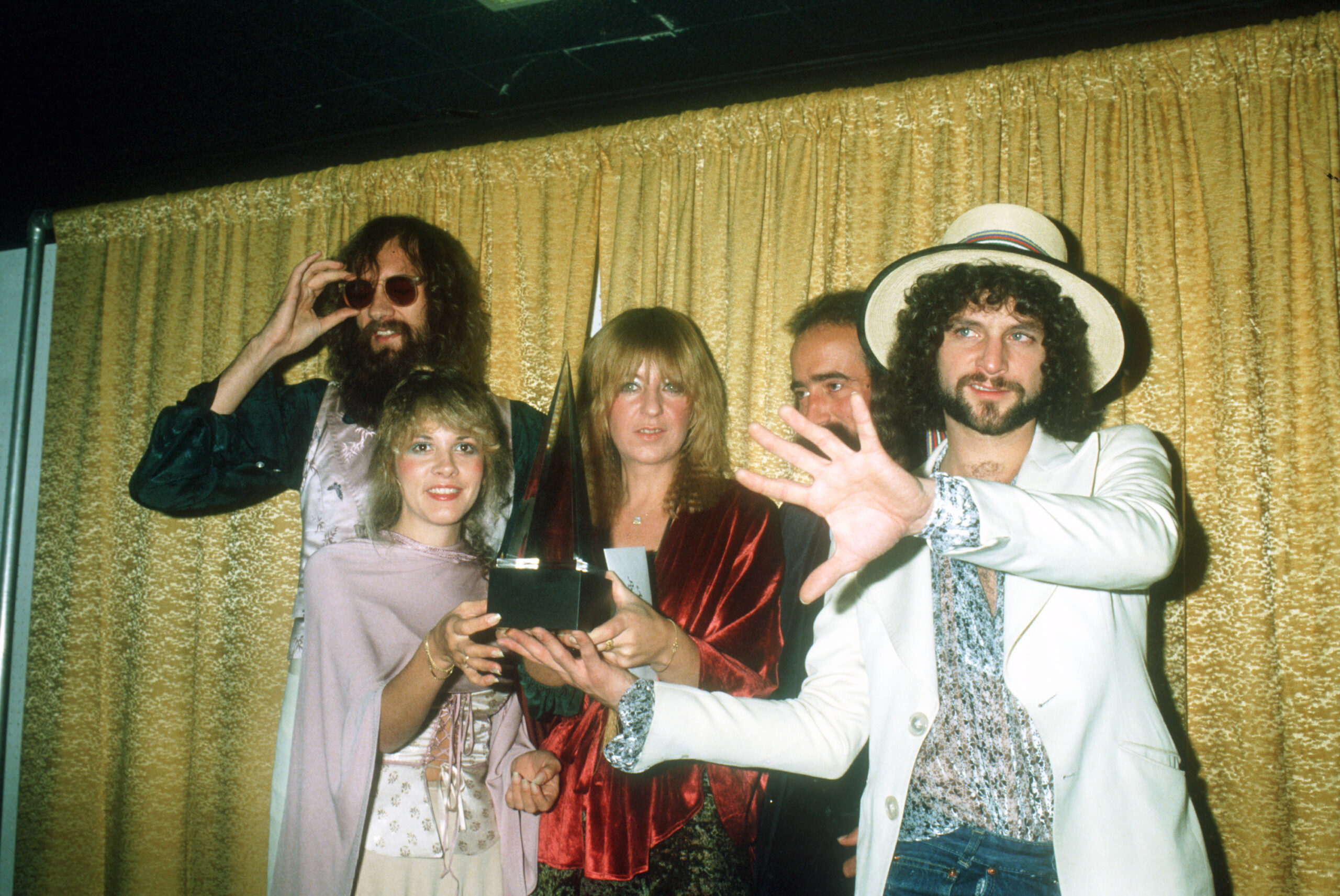 Fleetwood Mac im Backstage der American Music Awards (Januar 1978)