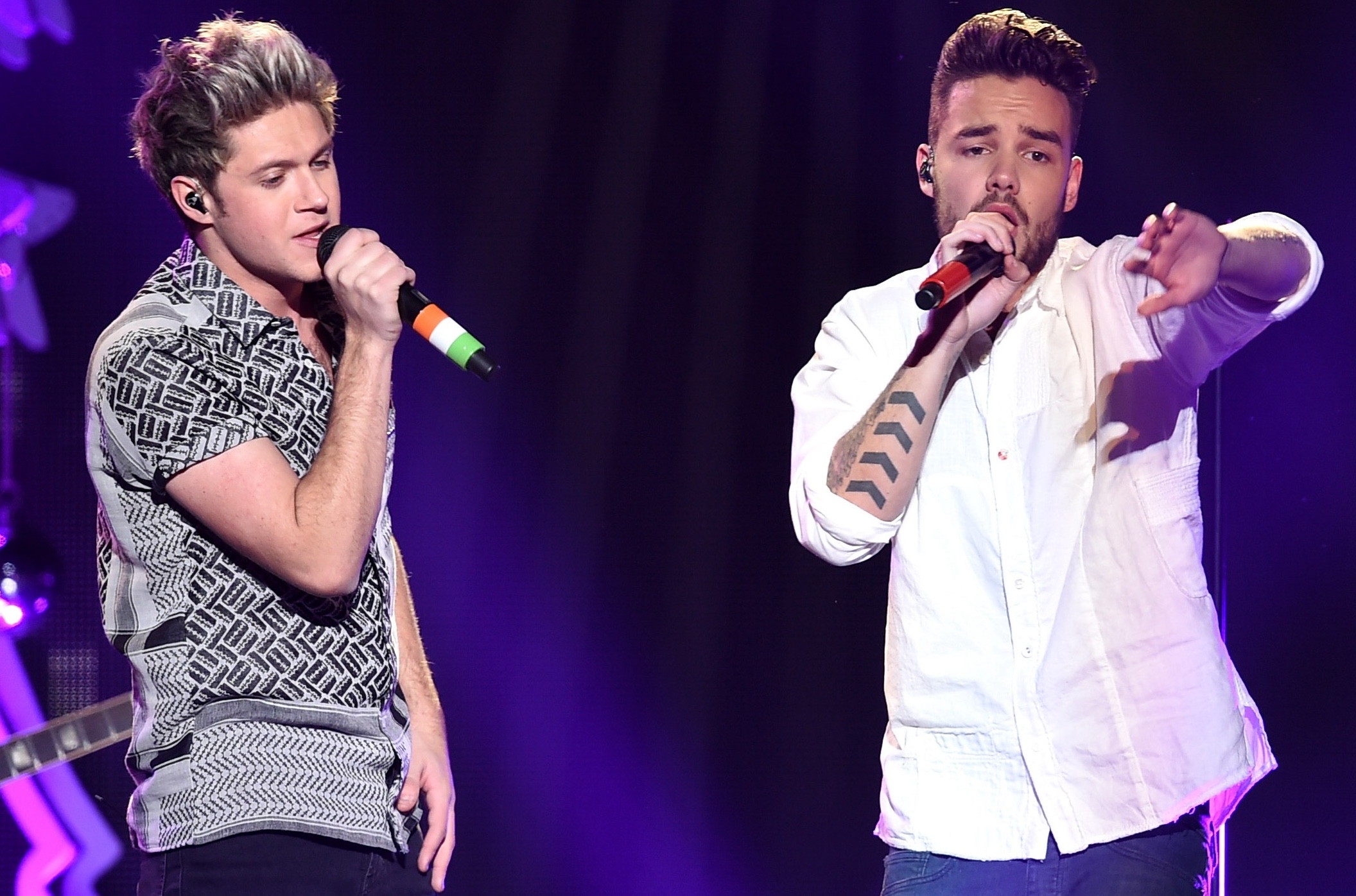 Niall Horan (l.) und Liam Payne, 2015