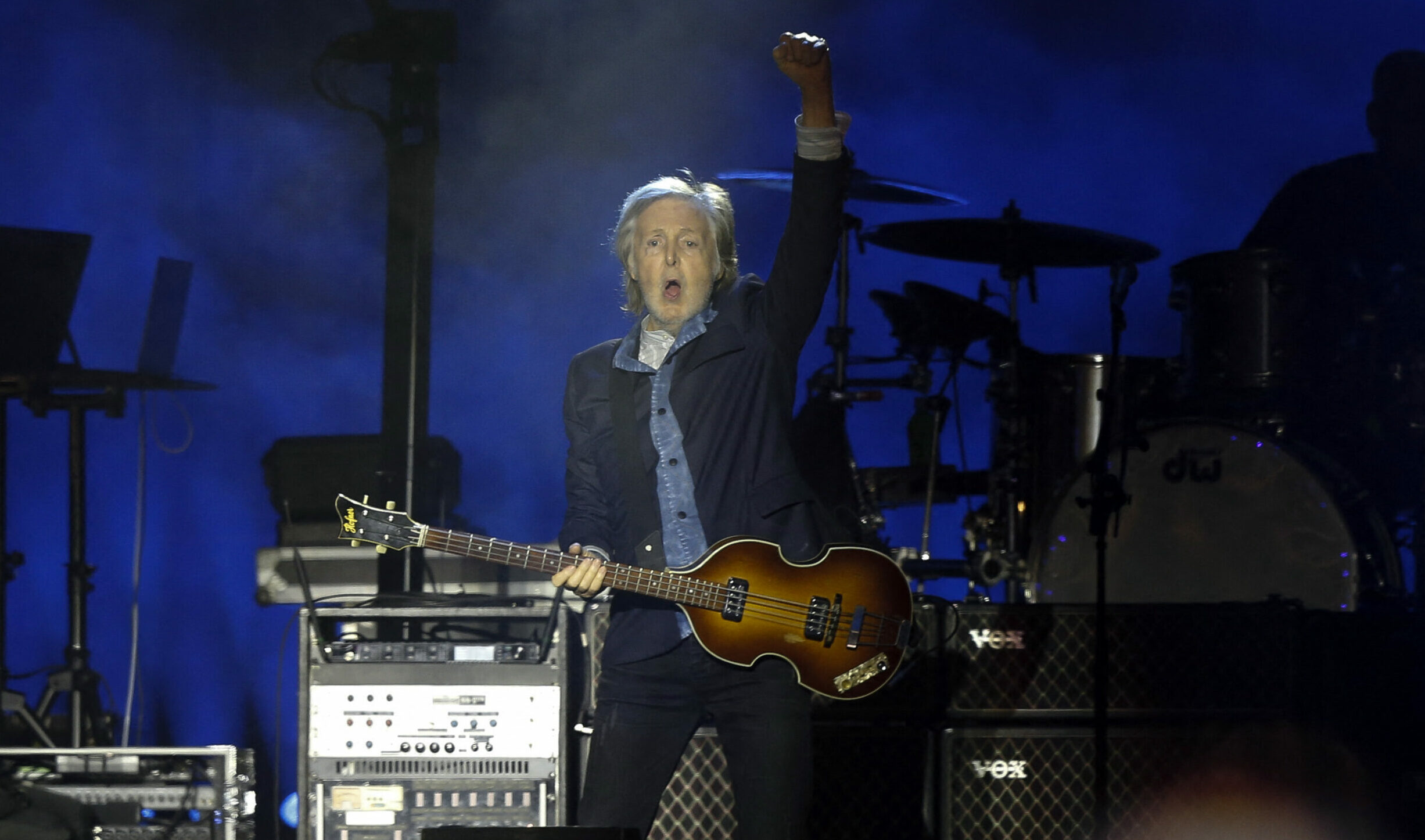 Paul McCartney ist derzeit auf Südamerika-Tour. Hier spielt er in Sao Paolo (Brasilien)