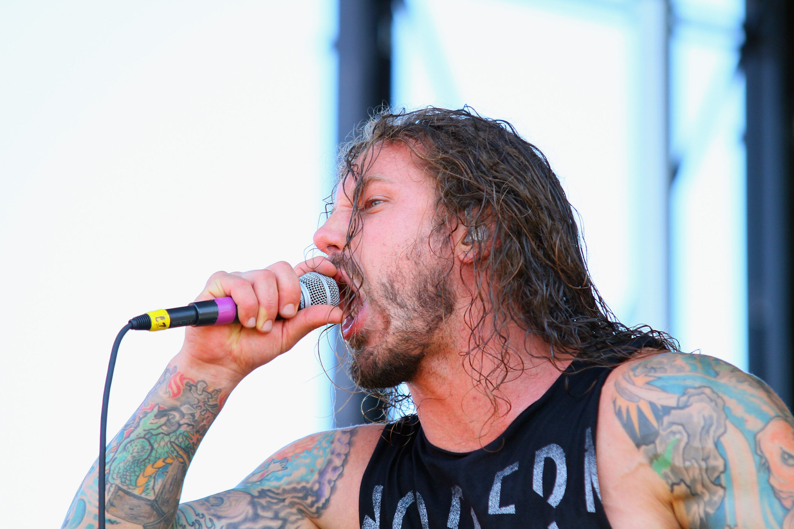 Tim Lambesis mit As I Lay Dying, 2012