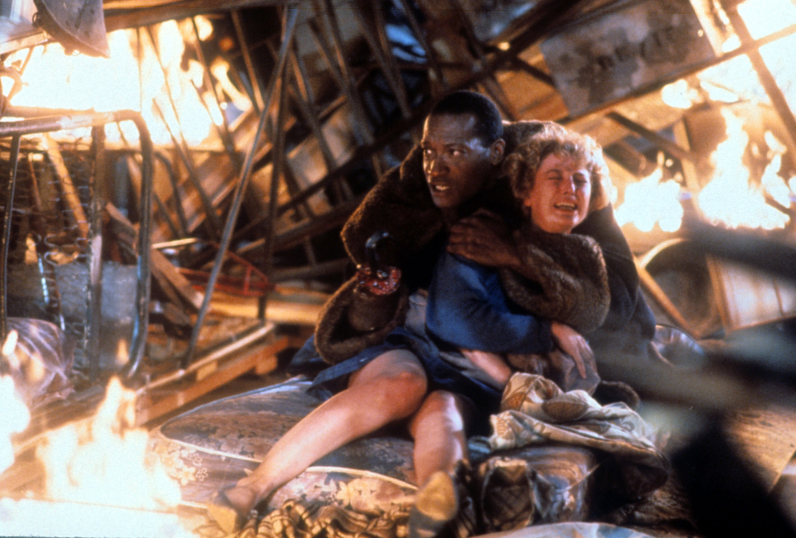 Tony Todd mit Virginia Madsen in „Candyman“, 1992