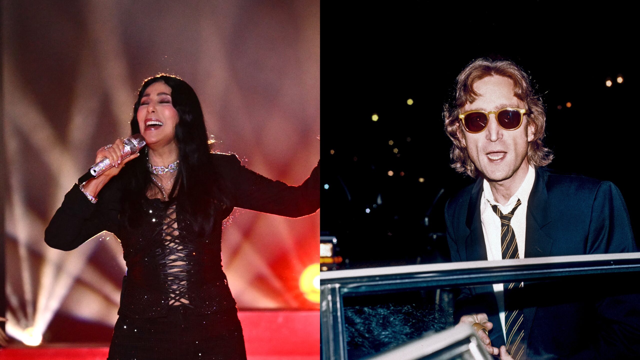 Cher (l.) / John Lennon (r.)