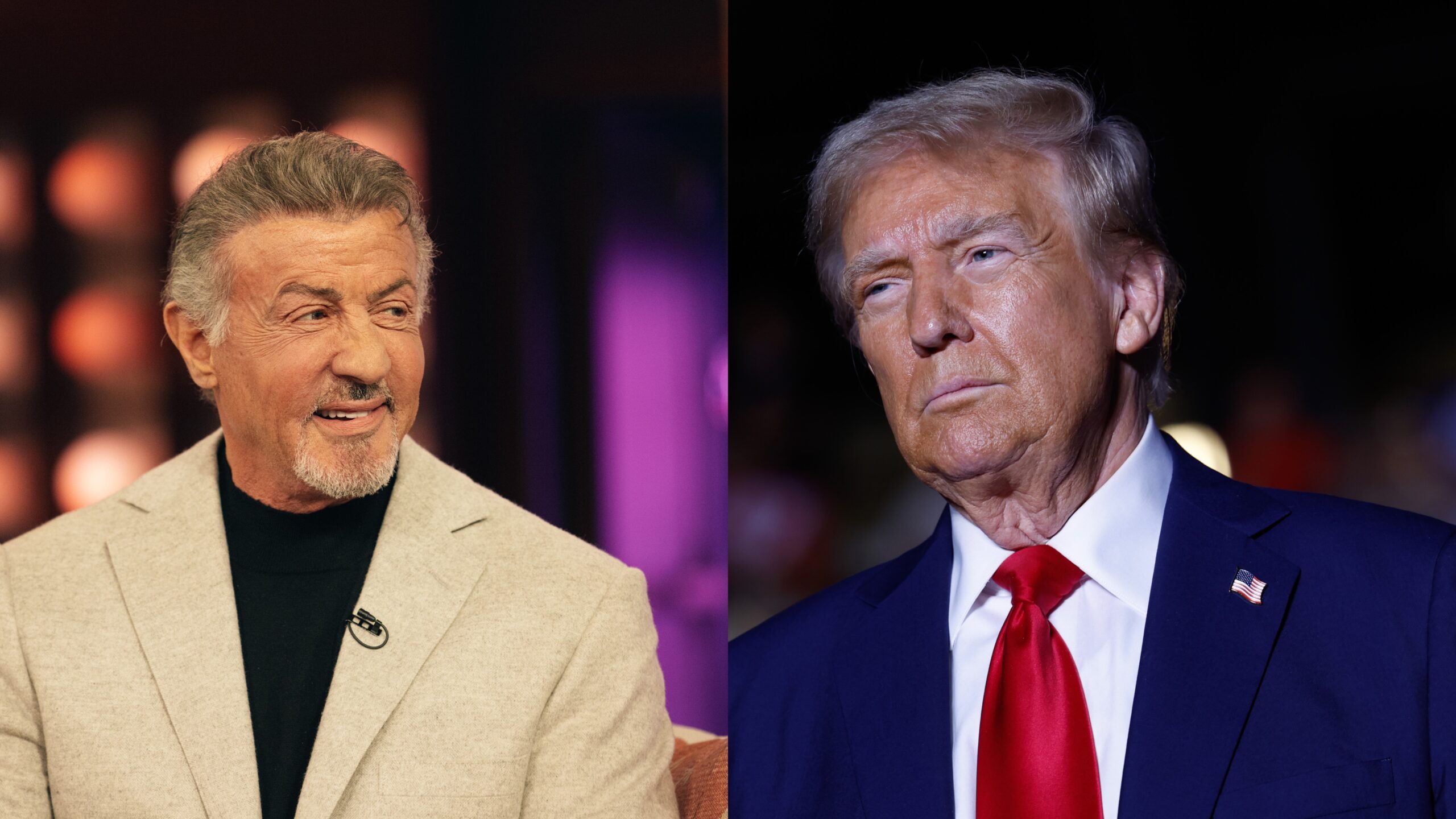 Sylvester Stallone (l.) / Donald Trump (r.)