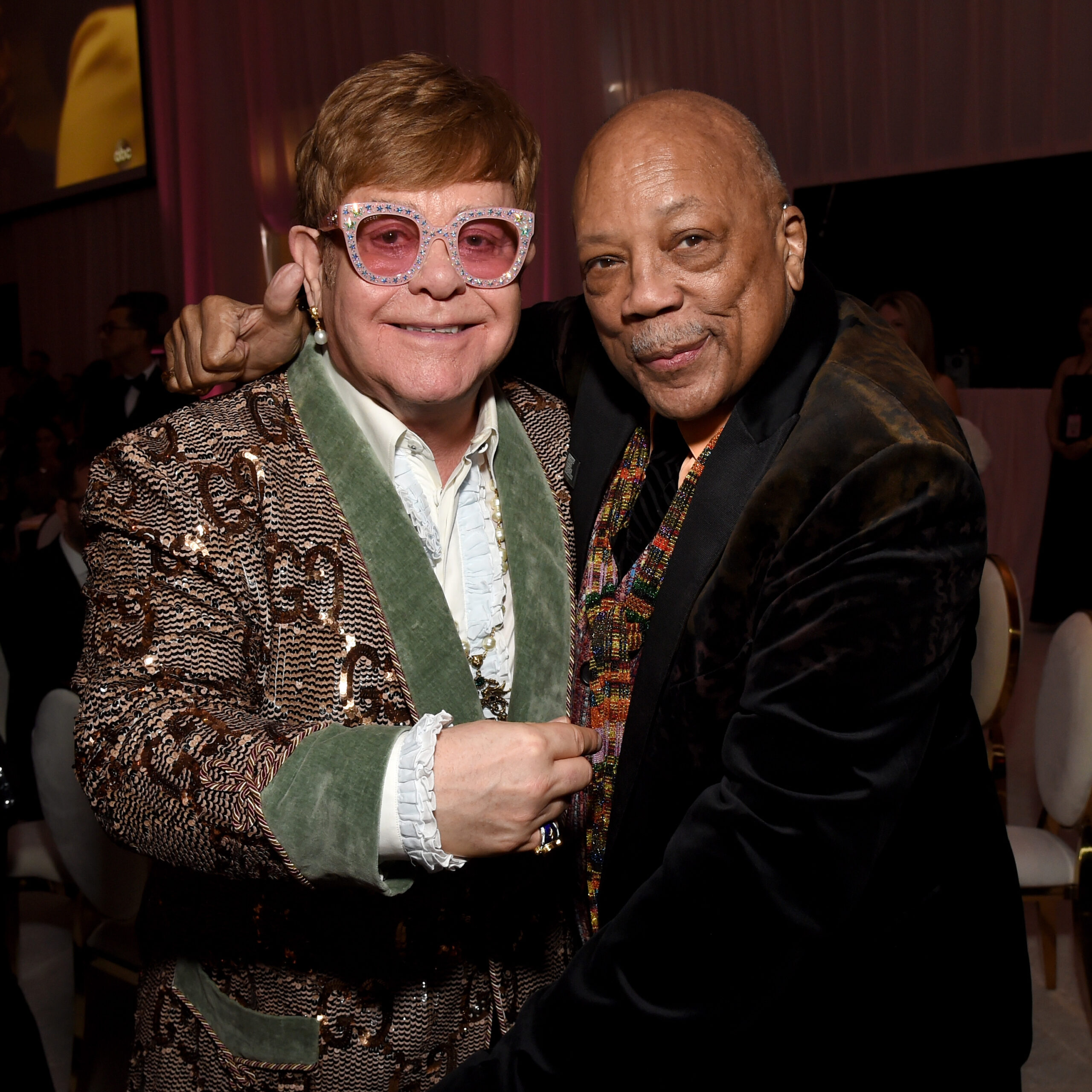 Verstanden sich natürlich auch gut: Elton John und Quincy Jones 2019