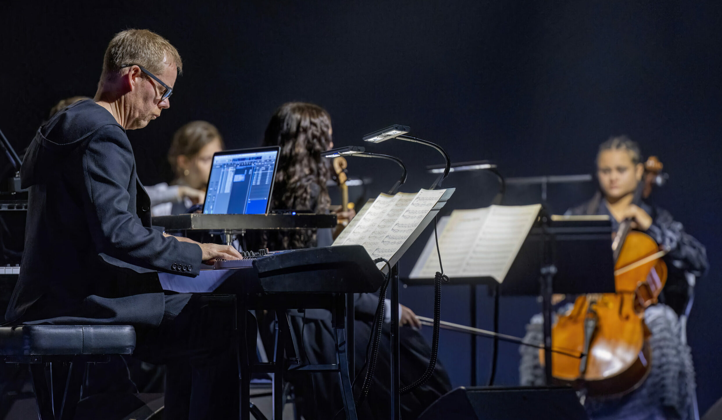 Max Richter bei seinem ersten Konzert im Berliner Admiralspalast