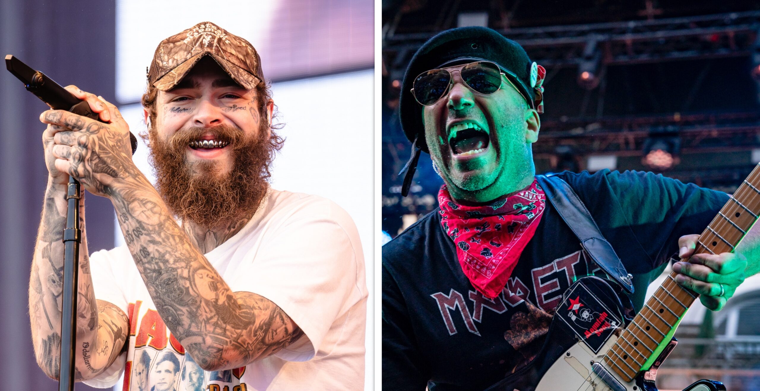 Post Malone (l.) und Tom Morello