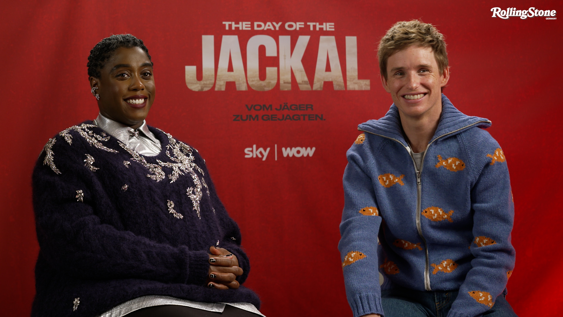 Lashana Lynch und Eddie Redmayne im Video über „The Day Of The Jackal – Vom Jäger zum Gejagten“