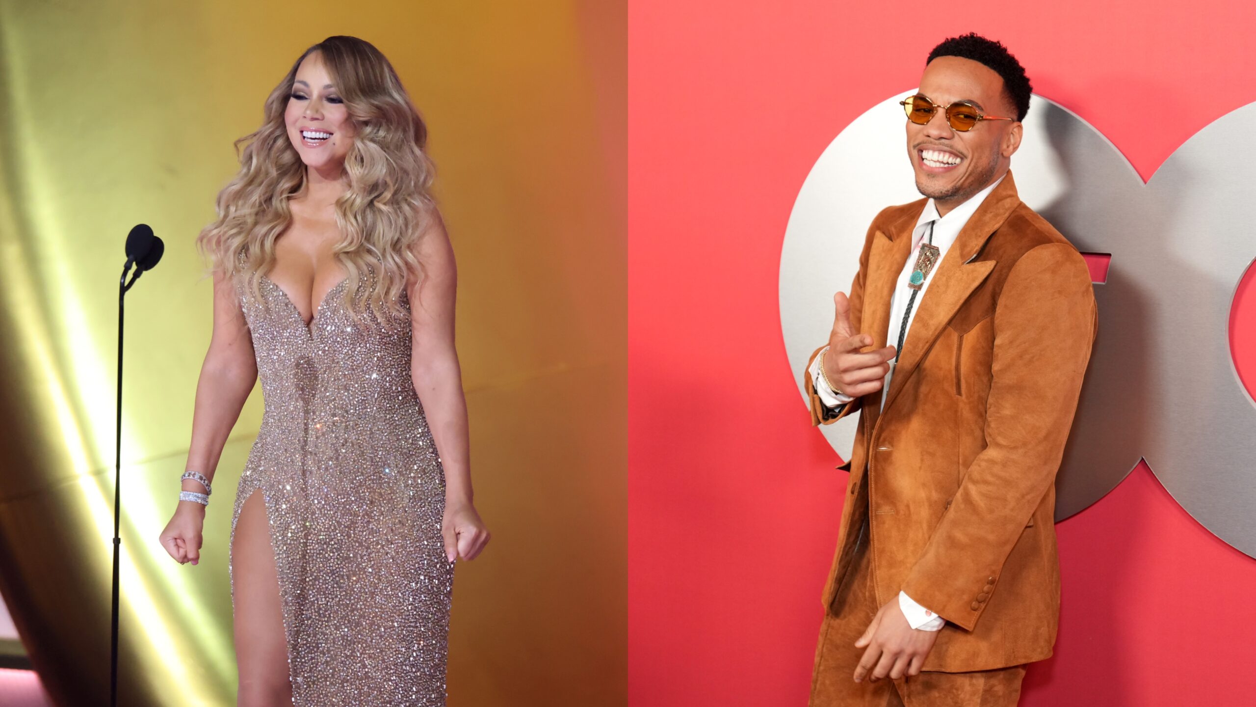 Mariah Carey (l.) und Anderson Paak (r.)