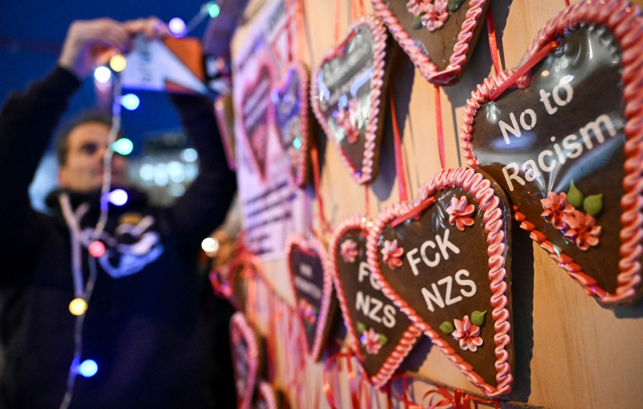 Politische Botschaften auf dem Weihnachtsmarkt