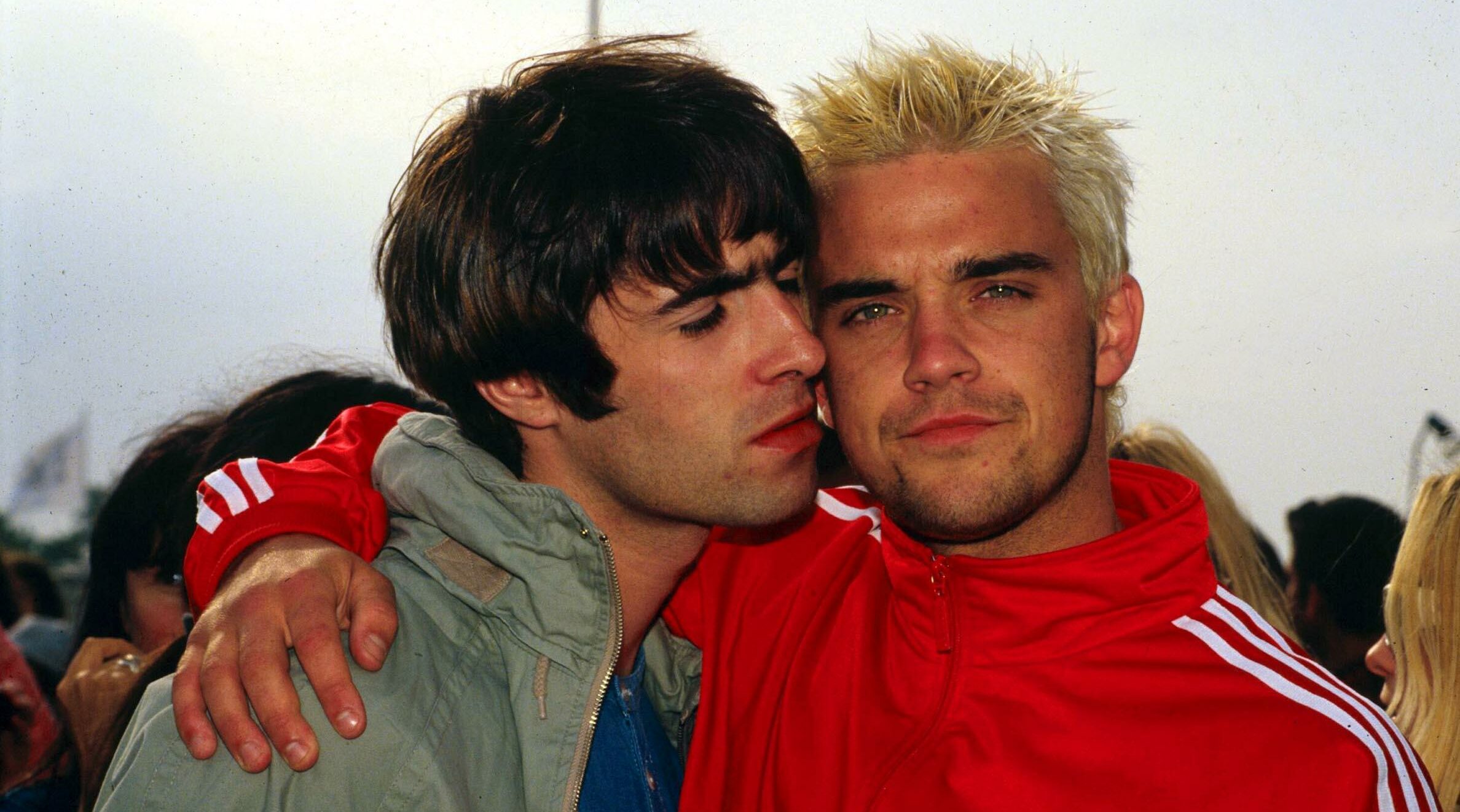 Liam Gallagher und Robbie Williams, 1995