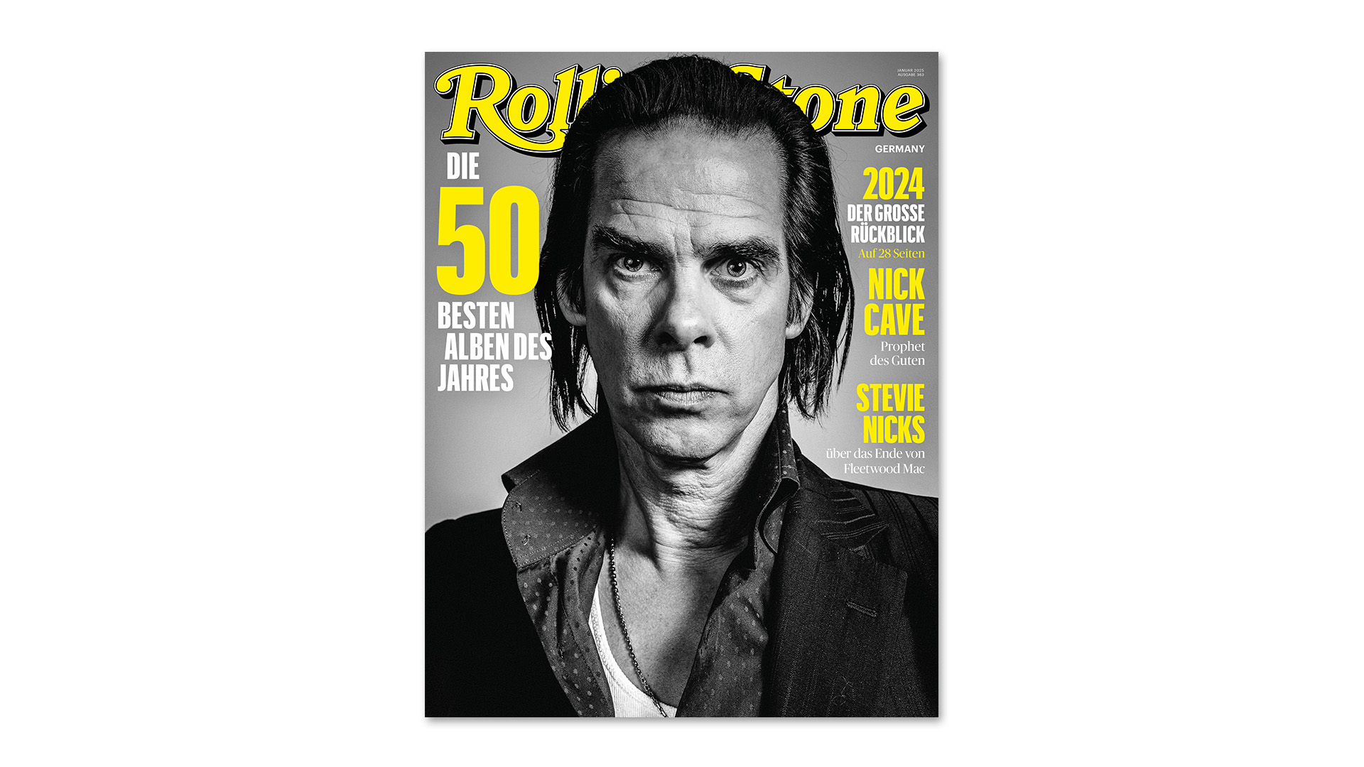 Das Cover der Januar-Ausgabe des ROLLING STONE mit Nick Cave