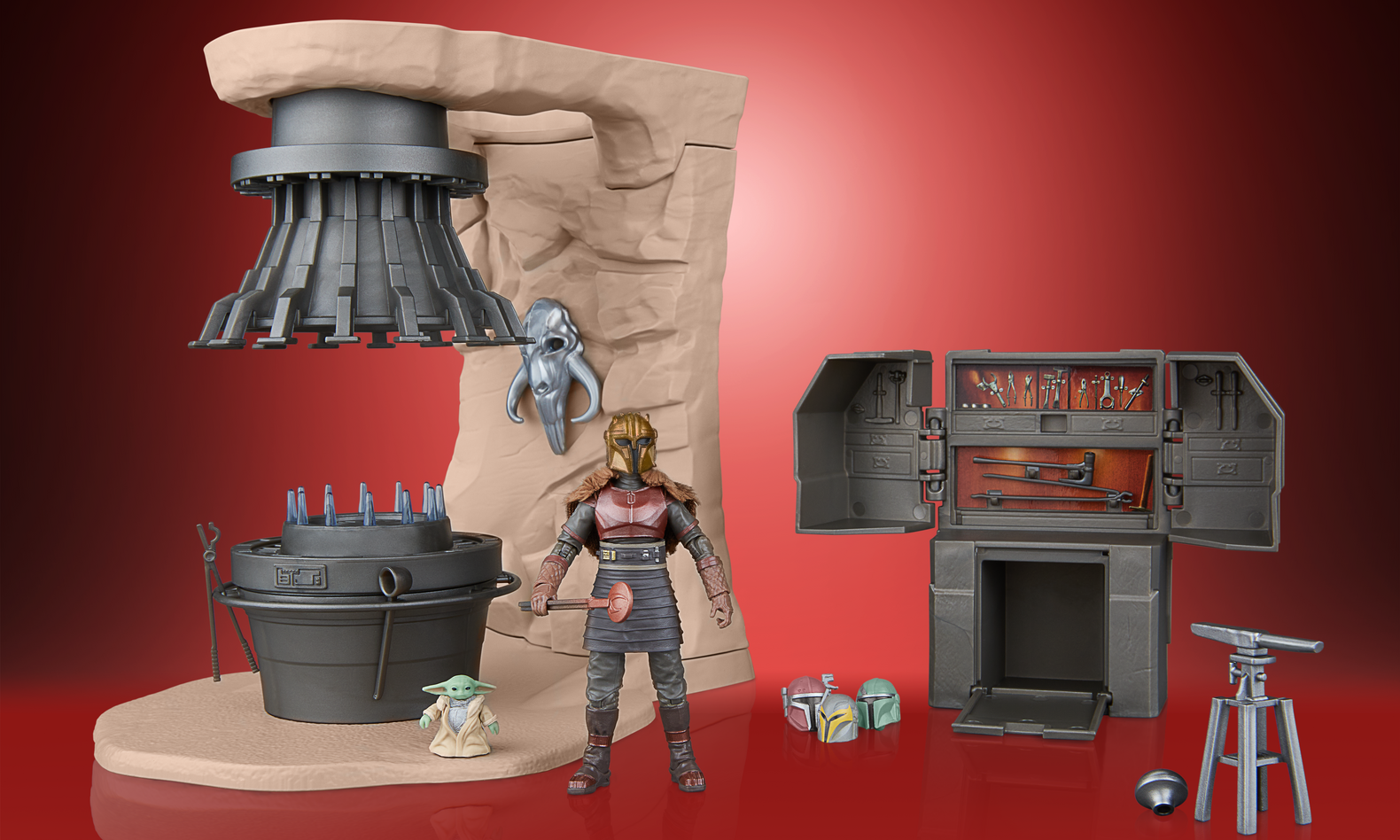 Das „The Armorer’s Forge“-Playset aus der „Vintage Collection“ von Hasbro